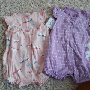 Unicorn rompers.